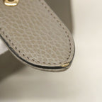 Gucci Shoulder Bag Interlocking G Leather Gray Champagne Gold — view 8