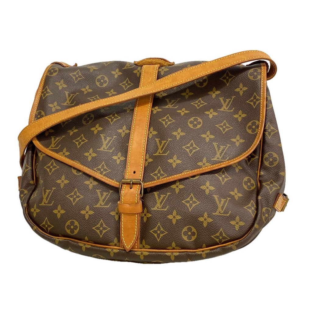 Louis Vuitton Shoulder Bag Monogram Saumur 35 Brown