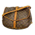 Louis Vuitton Shoulder Bag Monogram Saumur 35 Brown