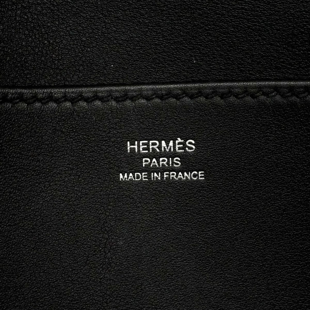 Hermes Handbag Halzan Mini Swift Black Silver 2-Way Bag — view 5