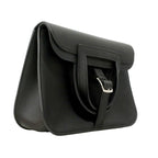 Hermes Handbag Halzan Mini Swift Black Silver 2-Way Bag — view 2