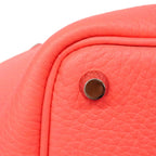 Hermes Handbag Picotin Lock PM Taurillon Clemence Rose Azalea Silver — view 6