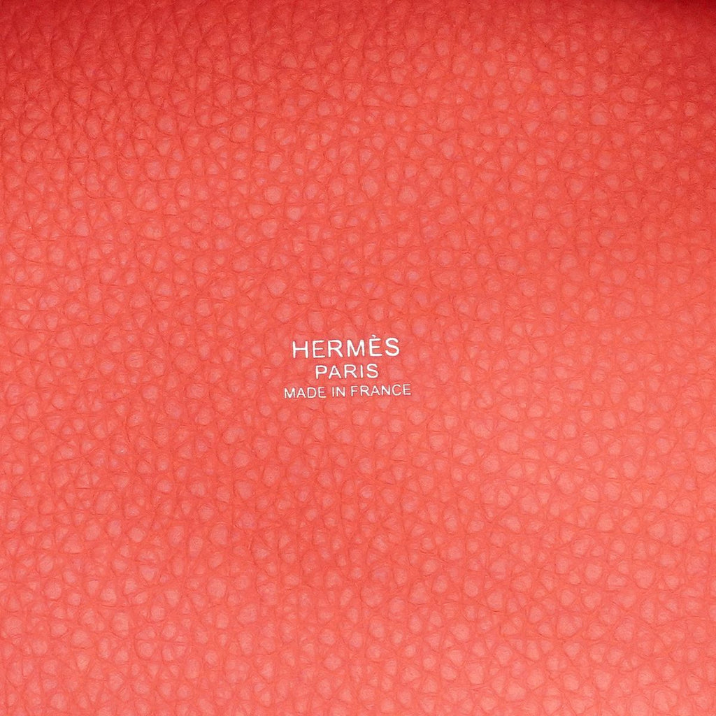 Hermes Handbag Picotin Lock PM Taurillon Clemence Rose Azalea Silver — view 5