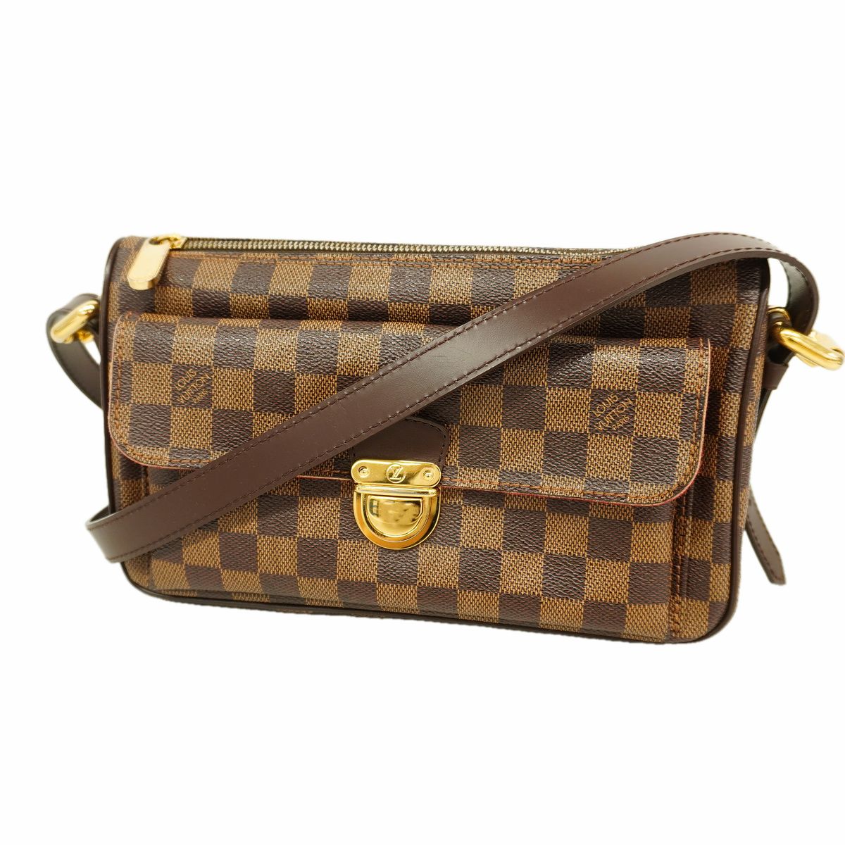 Louis Vuitton Shoulder Bag Damier Ravello GM Ebene