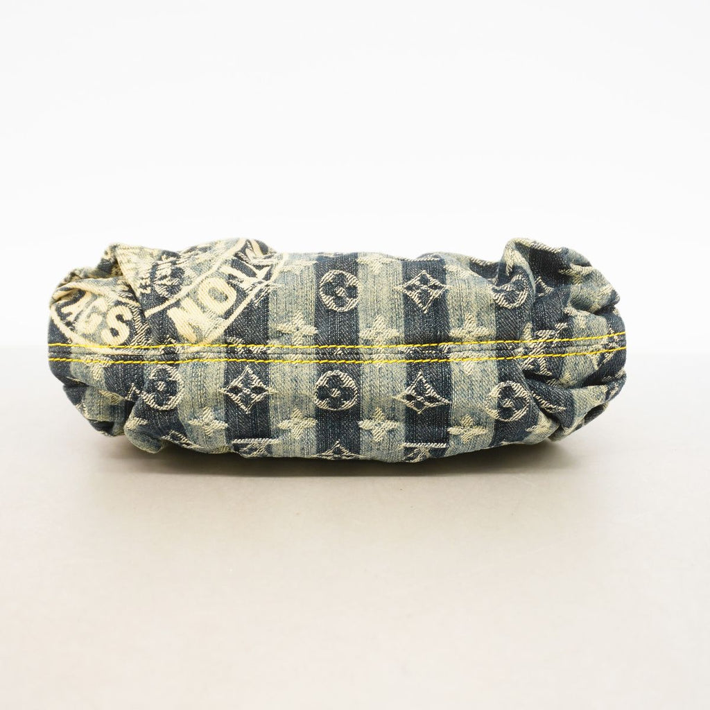 Louis Vuitton Handbag Monogram Denim Mini Pleaty Raye Blue — view 3