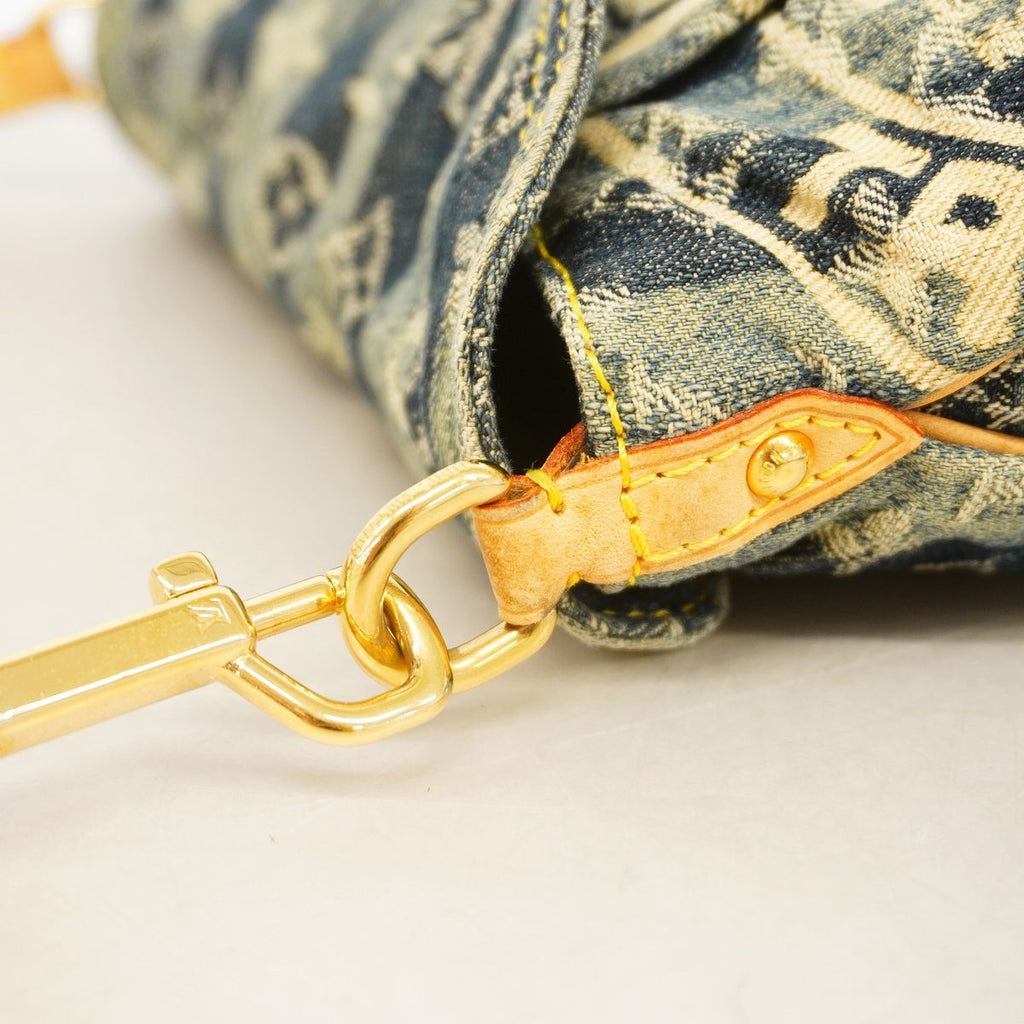 Louis Vuitton Handbag Monogram Denim Mini Pleaty Raye Blue — view 6