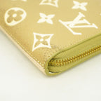 Louis Vuitton Wallet Monogram Empreinte Bicolor Zippy Khaki Beige — view 5