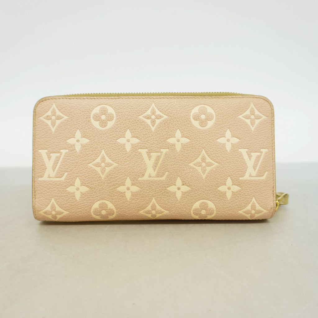 Louis Vuitton Wallet Monogram Empreinte Bicolor Zippy Khaki Beige — view 8