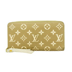 Louis Vuitton Wallet Monogram Empreinte Bicolor Zippy Khaki Beige