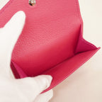 Louis Vuitton Trifold Wallet Taurillon Portefeuille Lock Mini Rose Miami — view 4