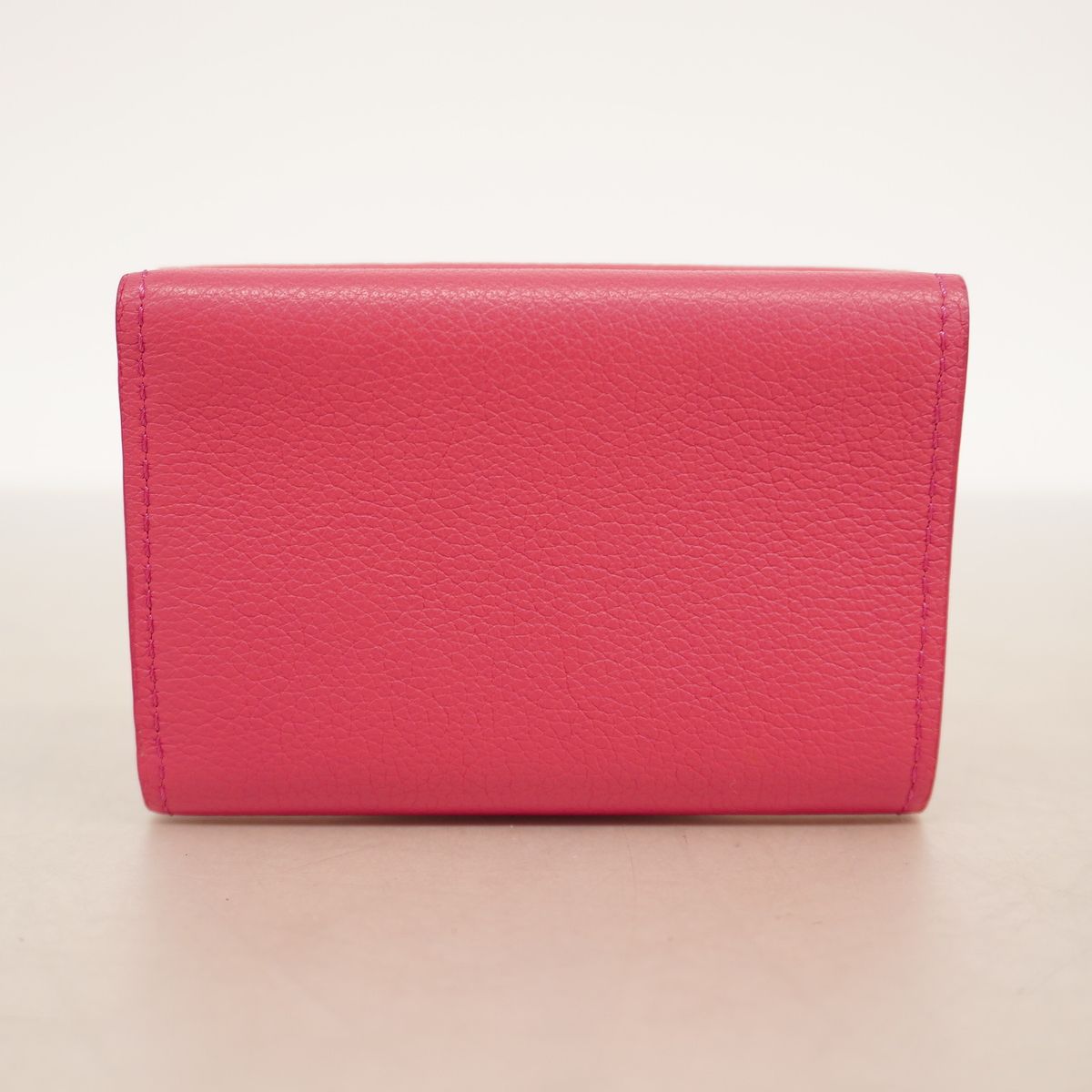 Louis Vuitton Trifold Wallet Taurillon Portefeuille Lock Mini Rose Miami — view 8