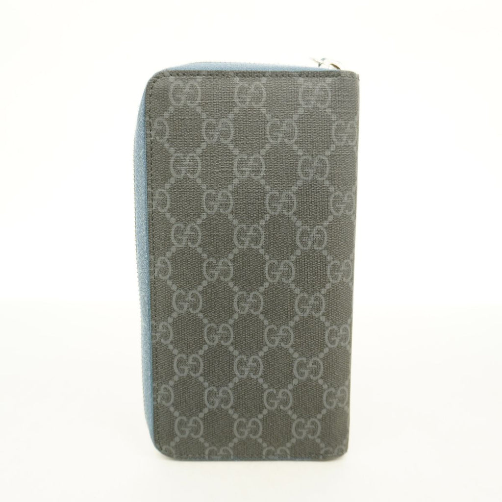 Gucci Wallet GG Supreme Blue Black Silver — view 8