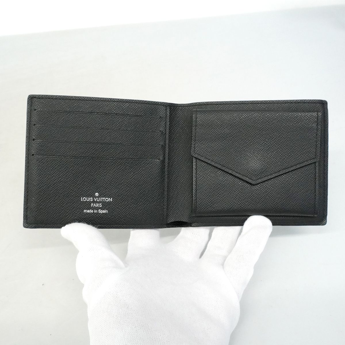 Louis Vuitton Wallet Monogram Eclipse Portefeuille Marco NM Black — view 4