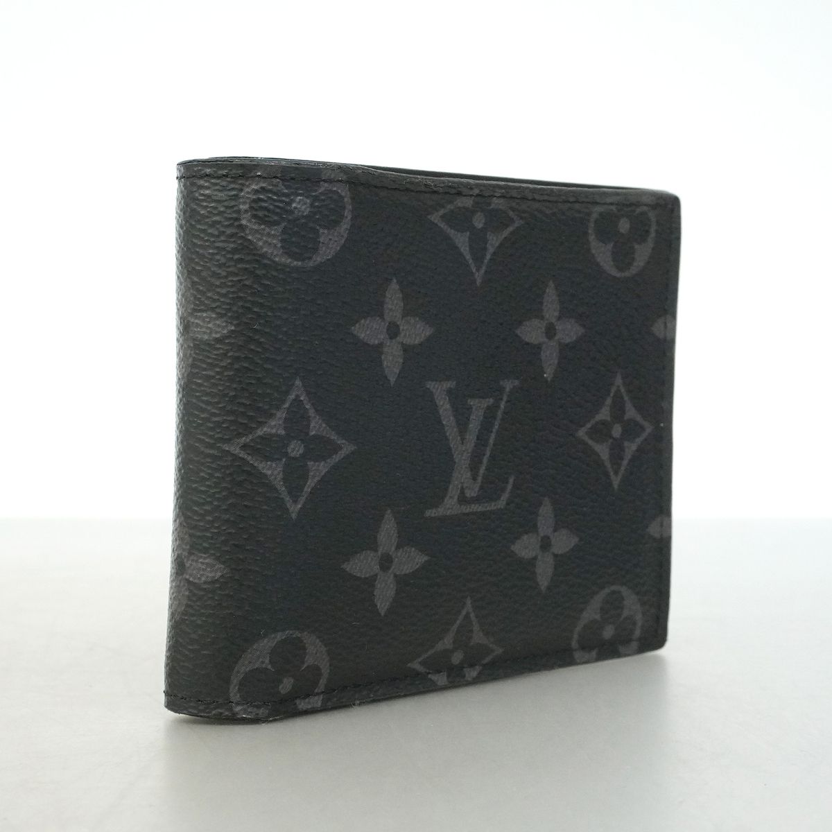 Louis Vuitton Wallet Monogram Eclipse Portefeuille Marco NM Black — view 2