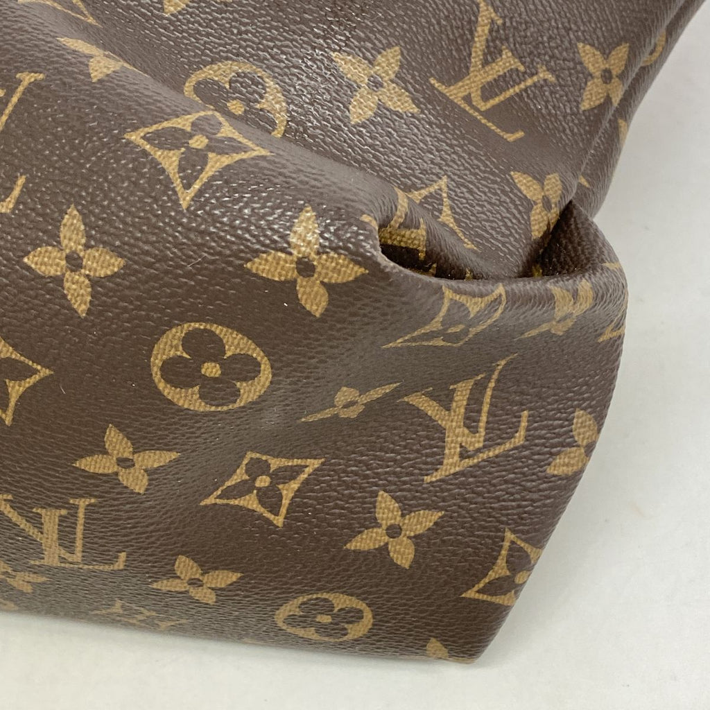 Louis Vuitton Handbag Monogram Flower Zipped Tote MM Brown 2-Way — view 6
