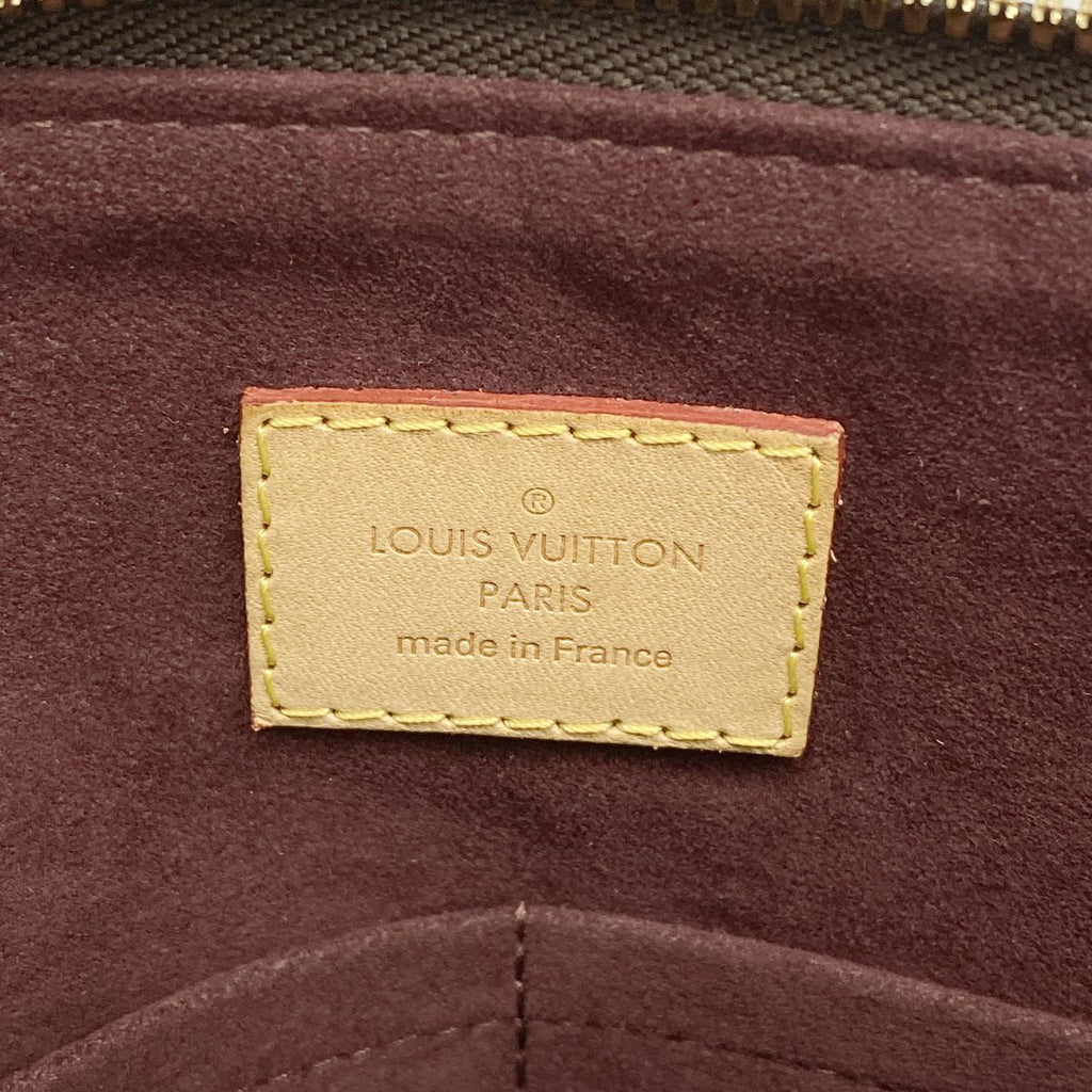 Louis Vuitton Handbag Monogram Flower Zipped Tote MM Brown 2-Way — view 5