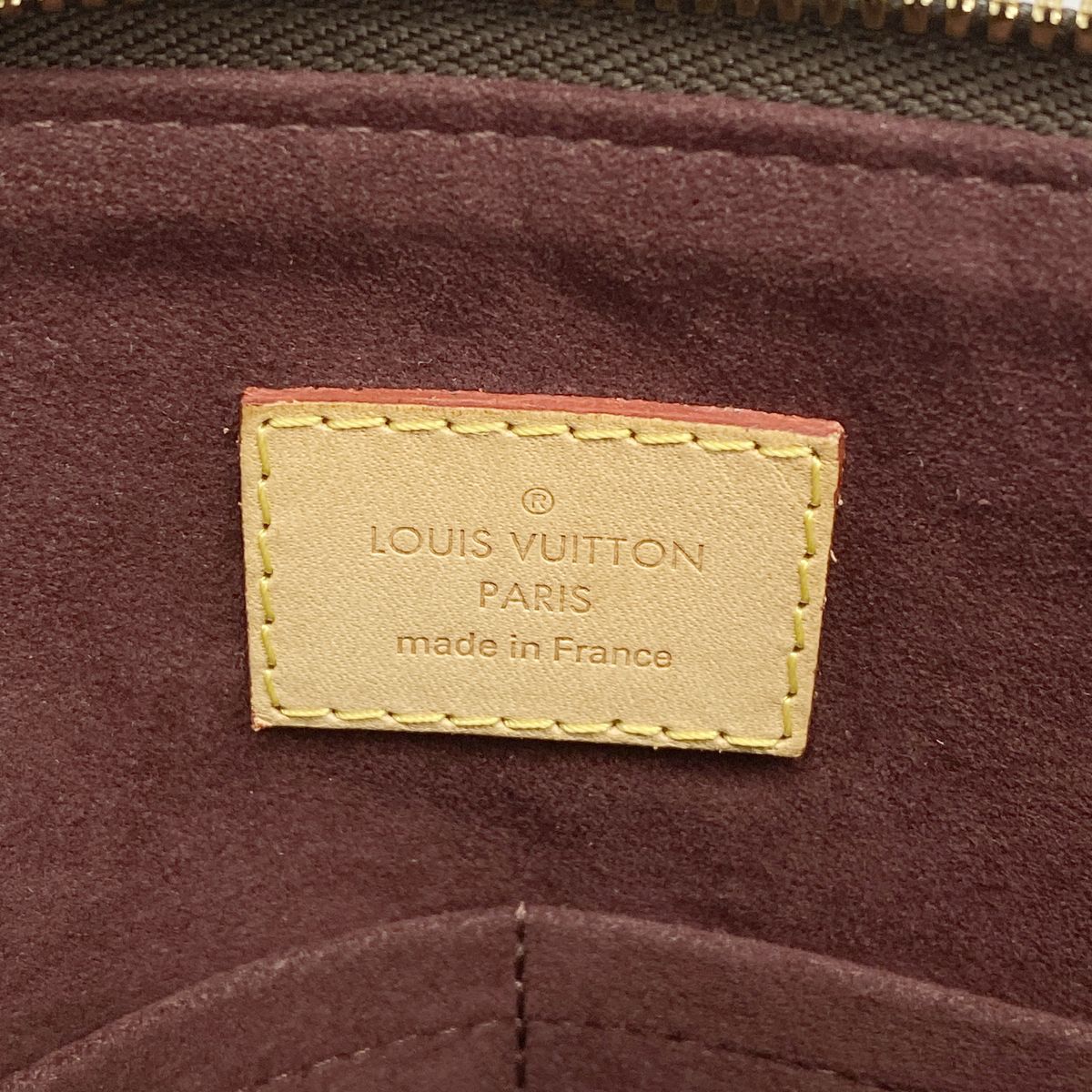 Louis Vuitton Handbag Monogram Flower Zipped Tote MM Brown 2-Way — view 5