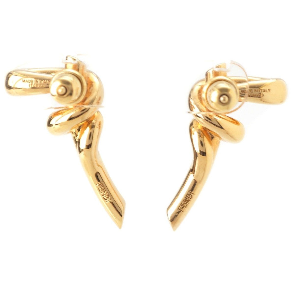 Fendi Filo Twist Earrings Gold — view 2