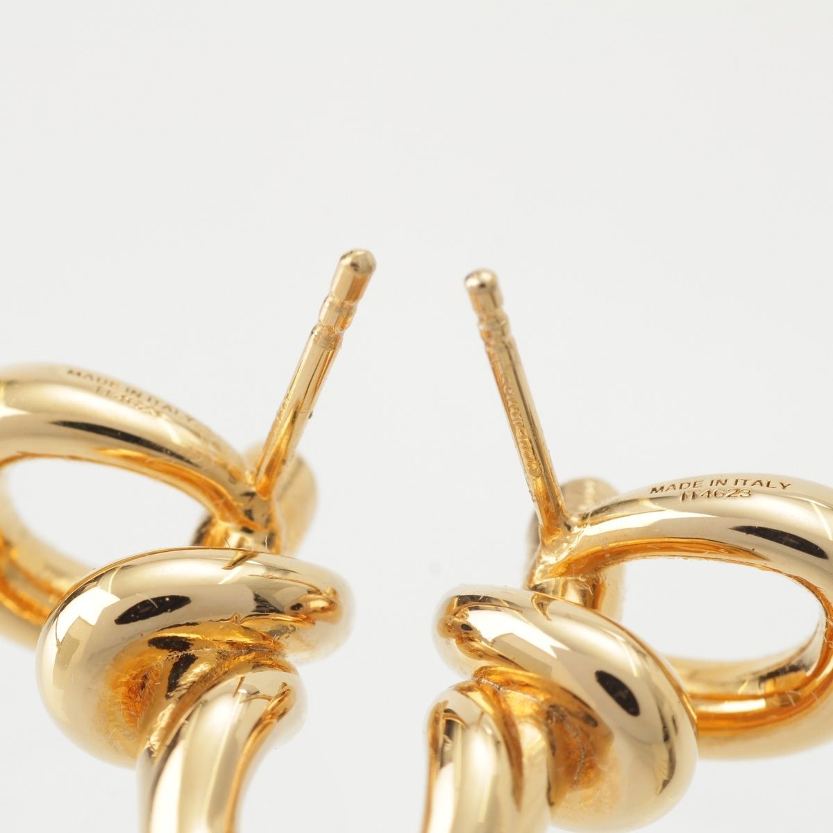 Fendi Filo Twist Earrings Gold — view 7