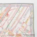 Hermes Carre Double Face 70 Silk Etrier's Performance Remix Scarf Multicolor — view 3