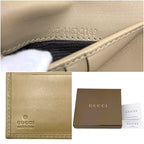 Gucci Bifold Wallet Jackie 035 Leather Suede Beige Vintage — view 4