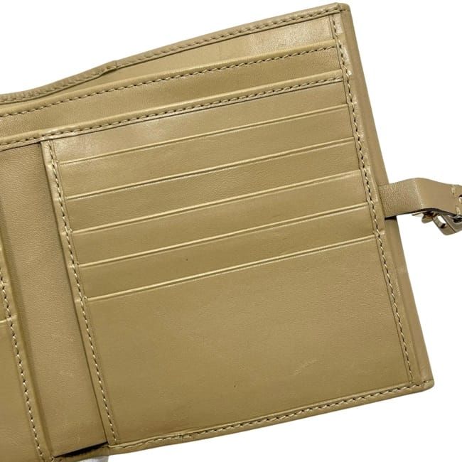 Gucci Bifold Wallet Jackie 035 Leather Suede Beige Vintage — view 7