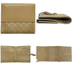 Gucci Bifold Wallet Jackie 035 Leather Suede Beige Vintage — view 2