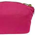 Prada Pouch Case Tessuto 58 M 224 Nylon Pink Triangle Plate — view 8