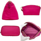 Prada Pouch Case Tessuto 58 M 224 Nylon Pink Triangle Plate — view 2