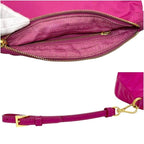 Prada Pouch Case Tessuto 58 M 224 Nylon Pink Triangle Plate — view 3