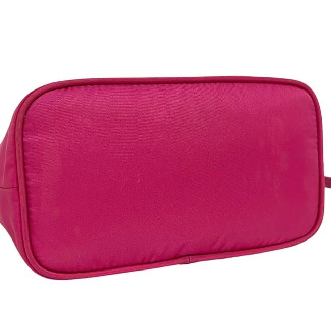 Prada Pouch Case Tessuto 58 M 224 Nylon Pink Triangle Plate — view 6