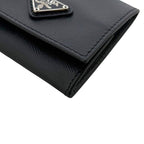 Prada Coin Purse Wallet 85 Leather Saffiano Nero Black Square — view 4