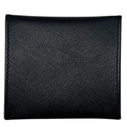 Prada Coin Purse Wallet 85 Leather Saffiano Nero Black Square — view 3
