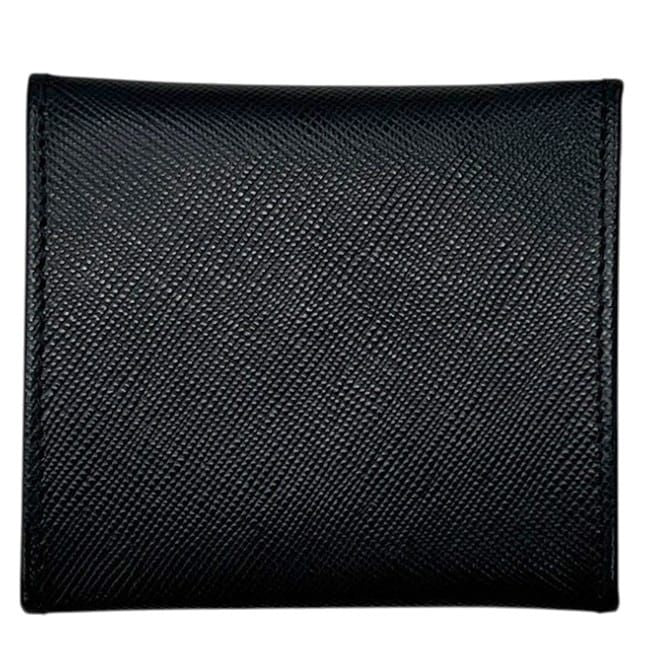 Prada Coin Purse Wallet 85 Leather Saffiano Nero Black Square — view 3