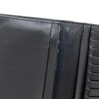 Prada Bifold Wallet Leather Saffiano Nero Black Embossed Logo — view 6