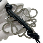 Loewe Charm Bag Anagram Leather Metal Black Logo Keychain — view 4