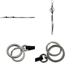 Loewe Charm Bag Anagram Leather Metal Black Logo Keychain — view 2
