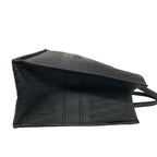 Dior Book Tote Trotter Logo Pattern Embossed Leather Black — view 6