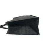 Dior Book Tote Trotter Logo Pattern Embossed Leather Black — view 5