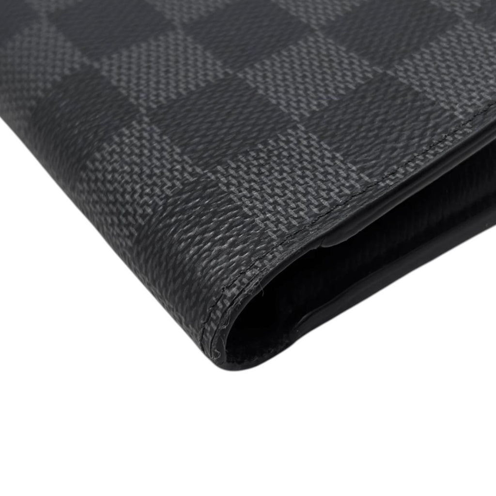Louis Vuitton Bifold Wallet Portefeuille Multiple Damier Graphite Black Gray — view 3