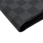 Louis Vuitton Bifold Wallet Portefeuille Multiple Damier Graphite Black Gray — view 3