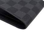 Louis Vuitton Bifold Wallet Portefeuille Multiple Damier Graphite Black Gray — view 4