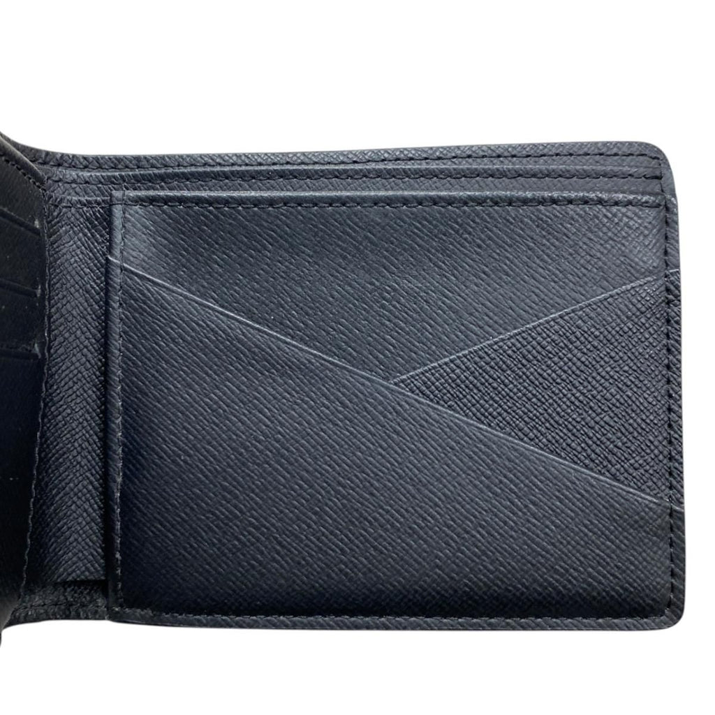 Louis Vuitton Bifold Wallet Portefeuille Multiple Damier Graphite Black Gray — view 8