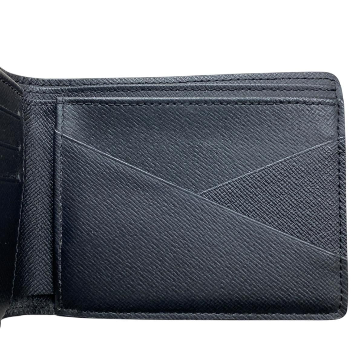 Louis Vuitton Bifold Wallet Portefeuille Multiple Damier Graphite Black Gray — view 8