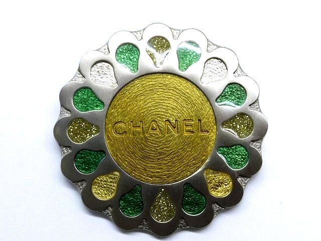 Chanel 99A Brooch Round Antique Vintage
