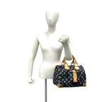 Louis Vuitton Speedy 30 Monogram Multicolor Leather Boston Bag Black — view 2