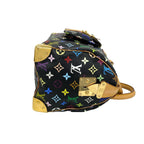 Louis Vuitton Speedy 30 Monogram Multicolor Leather Boston Bag Black — view 6