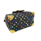 Louis Vuitton Speedy 30 Monogram Multicolor Leather Boston Bag Black — view 7
