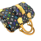 Louis Vuitton Speedy 30 Monogram Multicolor Leather Boston Bag Black — view 4