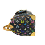 Louis Vuitton Speedy 30 Monogram Multicolor Leather Boston Bag Black — view 5